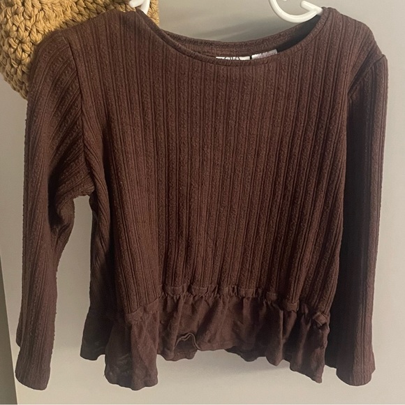 ZARA • Toddler Babydoll Wide Rib Shirt - Picture 1 of 4